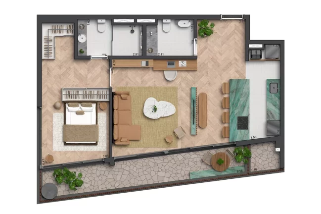 Imagem PRADO PAULISTA - SETIN - Studio 41m² NR, no coração de SP, próximo da Av. Paulista!!