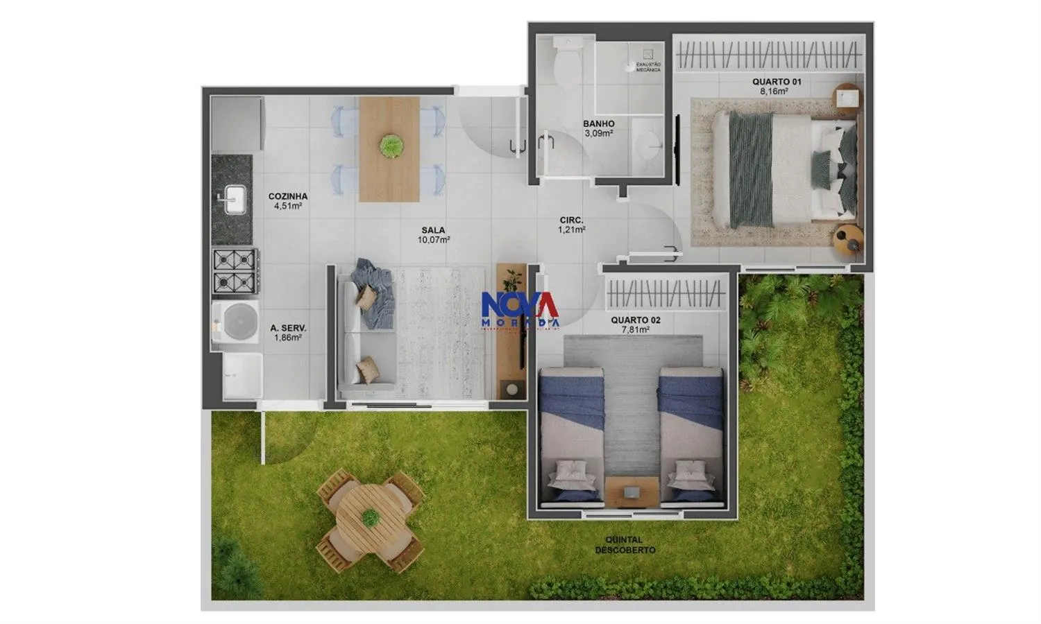 Imagem Apartamento com 2 quartos à venda em Vila Velha