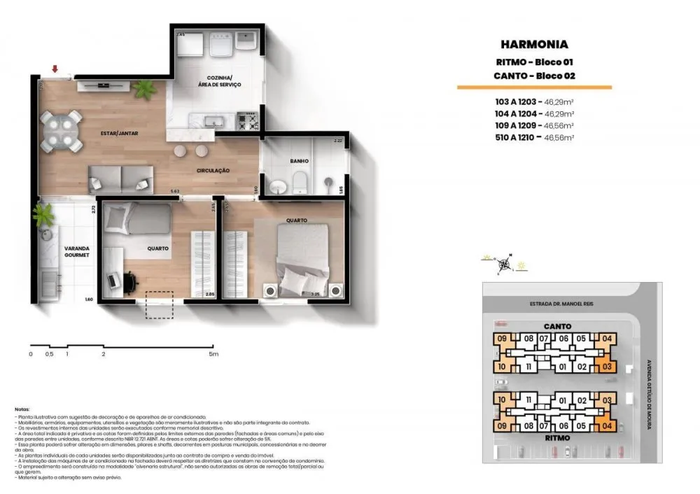 Imagem Apartamento em Lançamentos no bairro Edson Passos - Mesquita, RJ