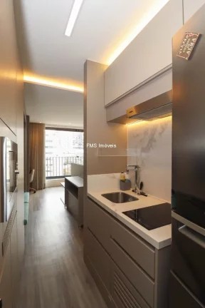 Imagem Apartamento à venda ou locação em Cerqueira César, em São Paulo-SP: 1 quarto, 1 sala, 1 banheiro, 31m² de área.