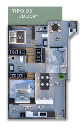 Imagem Urban Life Home - Apartamento à venda no bairro Centro - Itajaí/SC