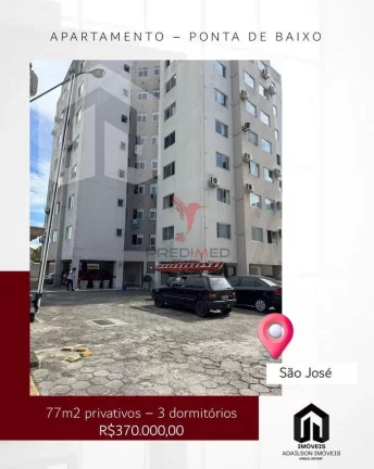Imagem Apartamento 3 dorm à venda – Ponta de Baixo, São José sc Brasil