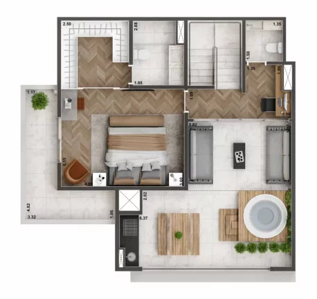 Imagem LIVING ONLY IPIRANGA - CYRELA - Apto de 70m², excelente localização, 600m do Metrô Alto do Ipiranga!