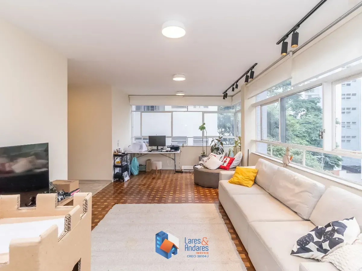 Foto do imóvel Apartamento para venda em Santa Cecília com 4 quartos, sendo 1 suíte, 164m² em Rua Conselheiro Brotero
