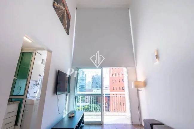 Imagem Flat disponível para locação no The Blue Loft, com 44m², 1 dormitório e 1 vaga de garagem