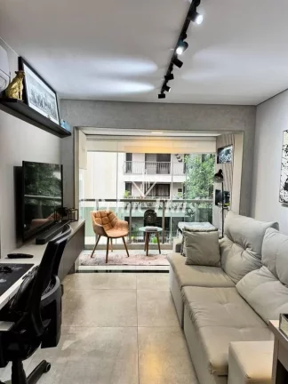 Imagem Flat disponível para venda no Saint Charles Residence Service na Vila Nova Conceição, com 42m², 1 dormitório e 1 vaga