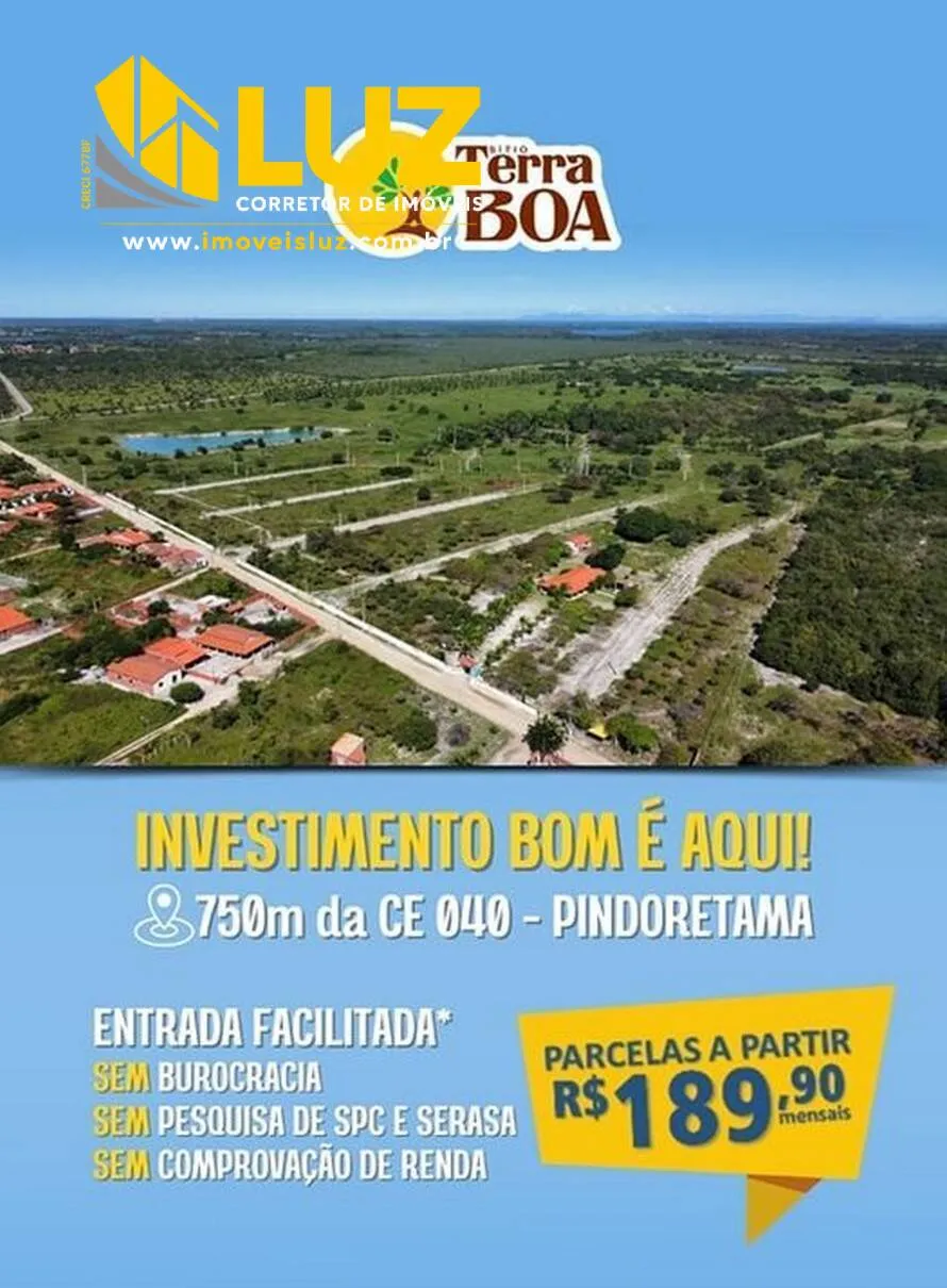 Imagem Show de Loteamento Sítio Terra Boa em Pindoretama Ceará!