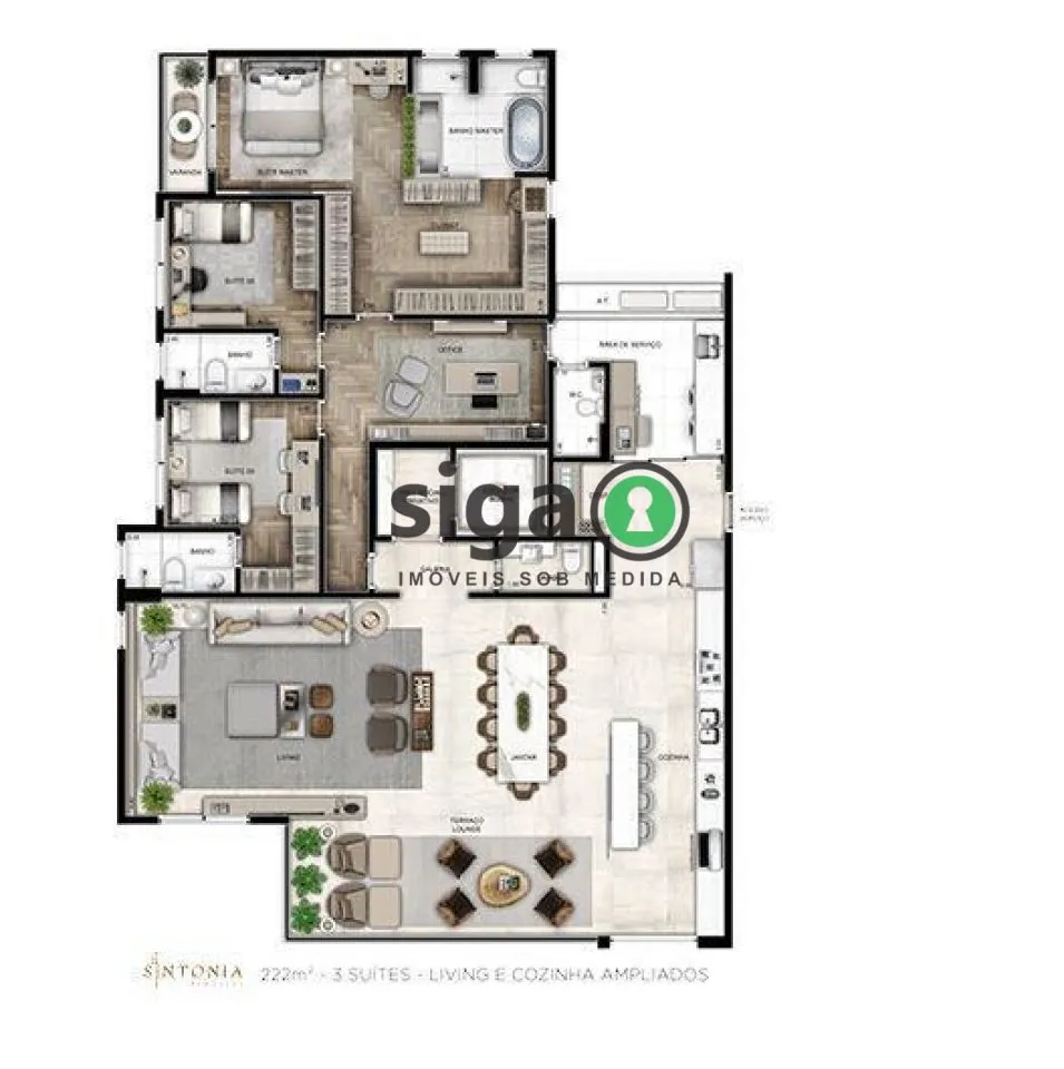 Imagem Apartamento para venda em Perdizes 03 suítes, São Paulo - SP