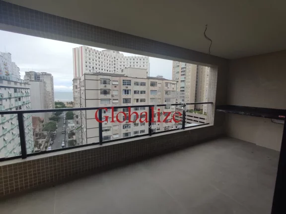 Imagem APARTAMENTO NOVO DE 02 DORMITÓRIOS COM SUÍTE VAGA DE GARAGEM E VISTA PARA O MAR NO JOSE MENINO EM SANTOS R$ 870.000,00