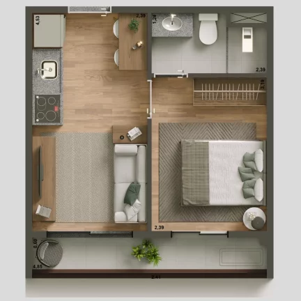 Imagem YEP ESTAÇÃO PINHEIROS - KALLAS - Studio de 28m², ótima localização, a 200m da estação Pinheiros!!