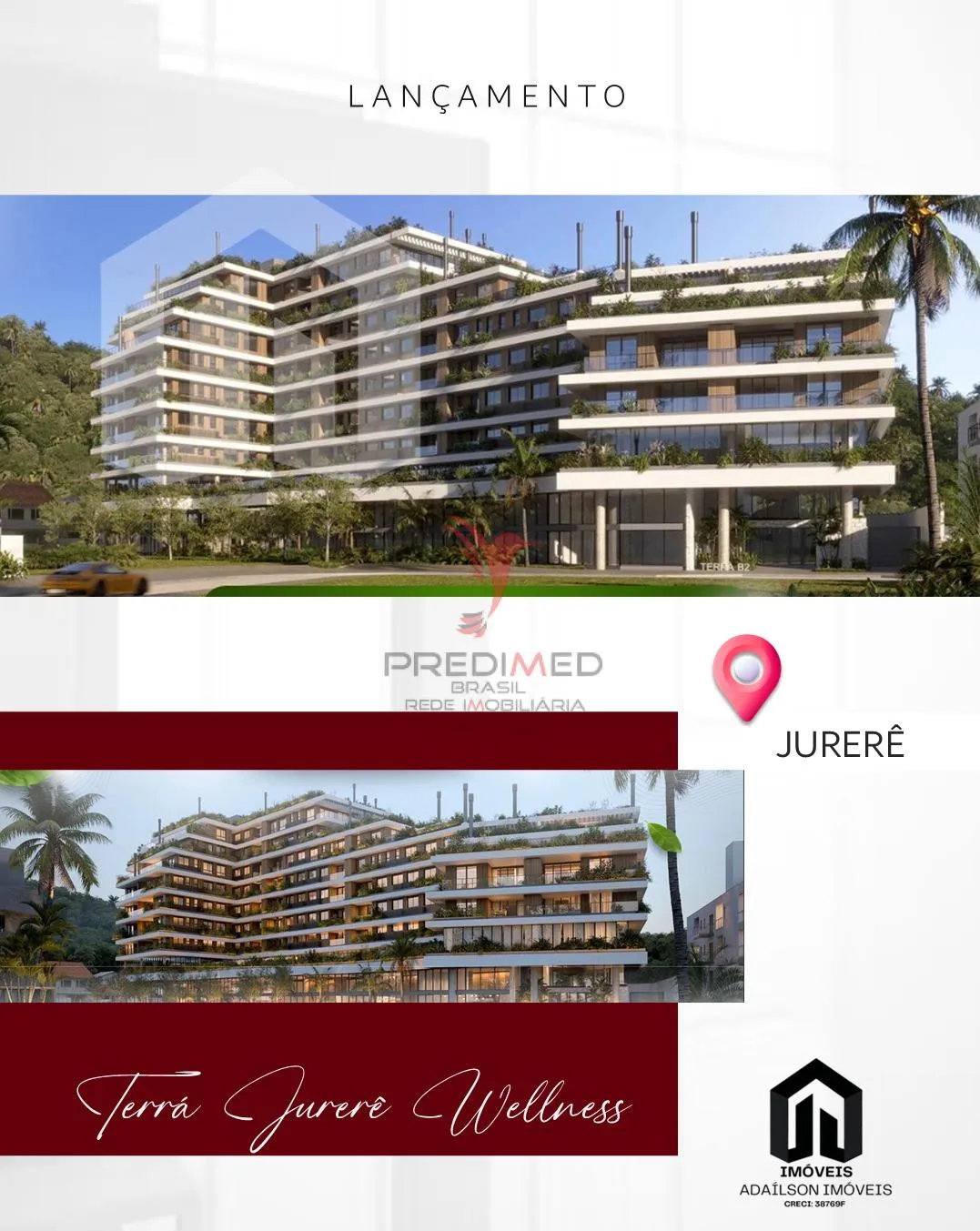 Imagem Unidades habitacionais do Terrá Jurerê Rua das Piraúnas, Jurerê, Florianópolis - SC Brasil