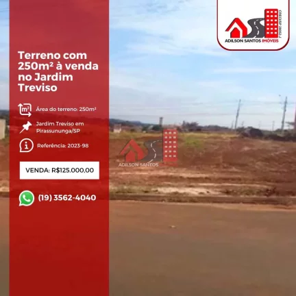 Terreno, Jardim Treviso, Pirassununga - R$ 125 mil, Cod: 166
