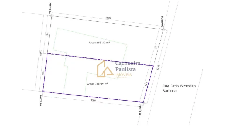 Imagem Terreno à venda, 136 m² - Pitéu - Cachoeira Paulista/SP