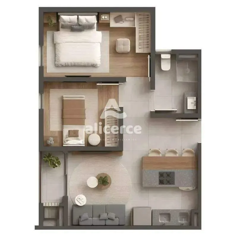 Imagem Viva com mais conforto e praticidade em apartamentos com 02 dormitórios em Biguaçu