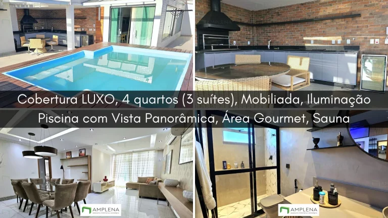 Imagem Cobertura Luxo 4 quartos (3 suítes) no Jardim Guanabara Ilha do Governador 400m², Varanda com Piscina, Sauna e Área gourmet completa com churrasqueira