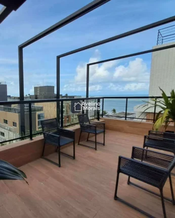 Imagem Flat à venda, no Mares Cabo Branco em João Pessoa, Cabo Branco, com 1 quarto, 18,67m2