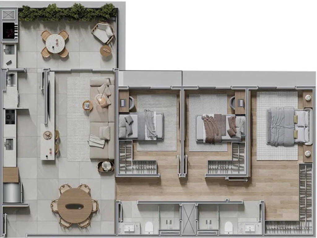Imagem APARTAMENTO RESIDENCIAL em Curitiba - PR, Ecoville