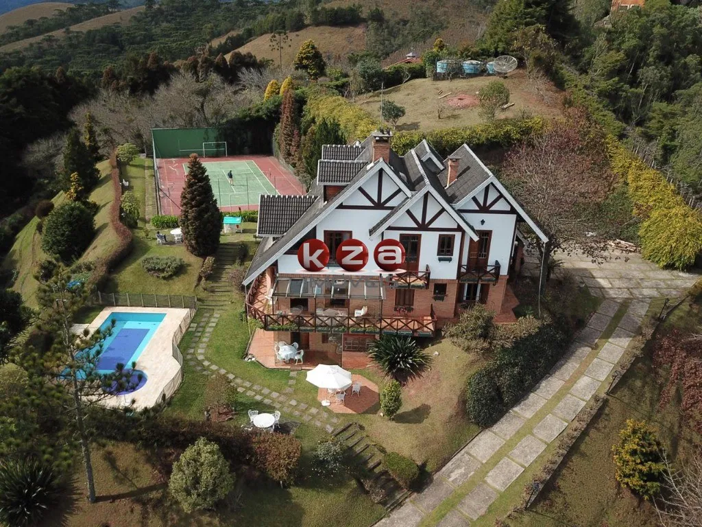 Foto do imóvel Casa de luxo em condomínio: 5 quartos, 5 suítes, 4 salas e mais - Venda em Descansópolis, Campos do Jordão-SP