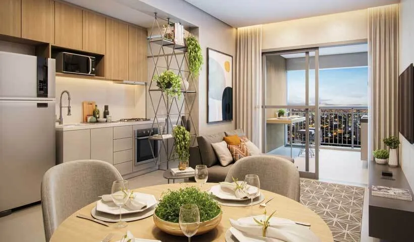 Imagem Apartamento à venda na Vila Prudente, São Paulo-SP: 3 quartos, 1 suíte, 2 banheiros, 2 vagas na "Condomínio Dream View Sky Resort