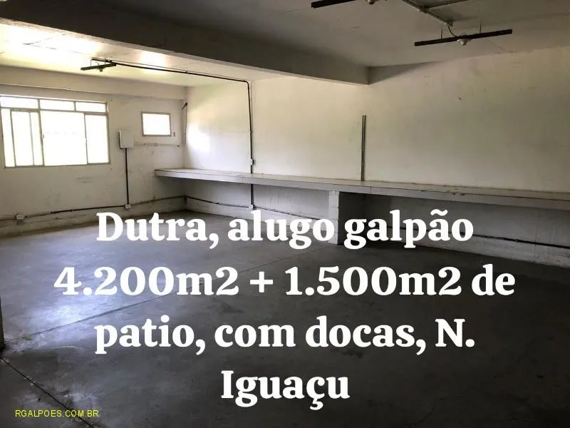 Imagem Galpão para Locação em NOVA IGUAÇU, Comendador Soares, 2 banheiros