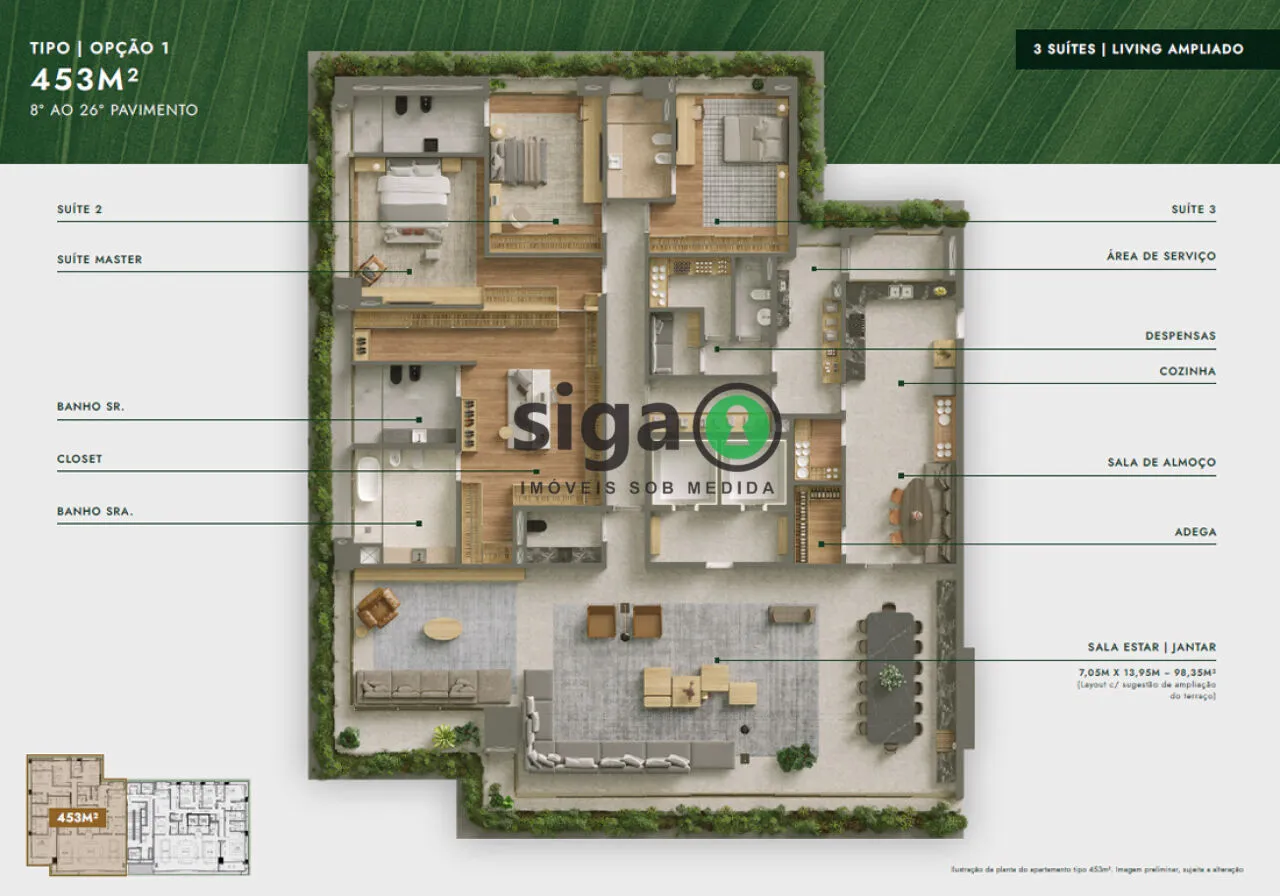 Imagem Apartamento para venda em Moema 04 suítes, São Paulo - SP