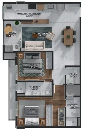 Imagem Brooklyn 365 Residence - Apartamento à venda no bairro Centro - Itajaí/SC