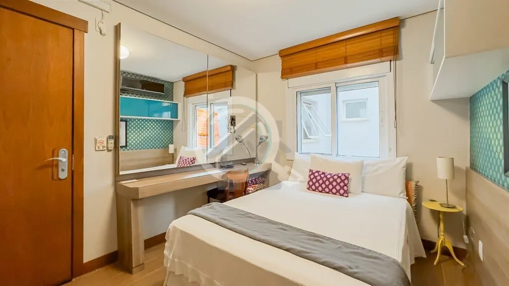 Imagem Excelente apartamento com 2 suítes totalmente mobiliado, inclusive com os eletrodomésticos, 49,62m...