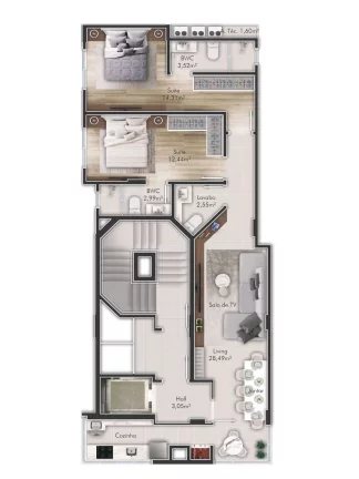 Imagem Efraim - Apartamento à venda no bairro Meia Praia - Itapema/SC
