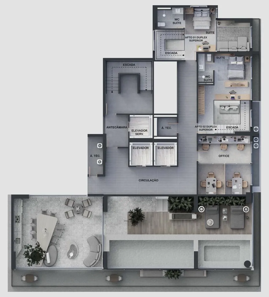 Imagem Flat à venda, 17 m² por R$ 315.057,00 - Altiplano Cabo Branco - João Pessoa/PB