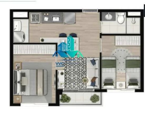 Imagem Apartamento Perfeito para Sua Família – Espaço e Conforto, e 1 vaga.