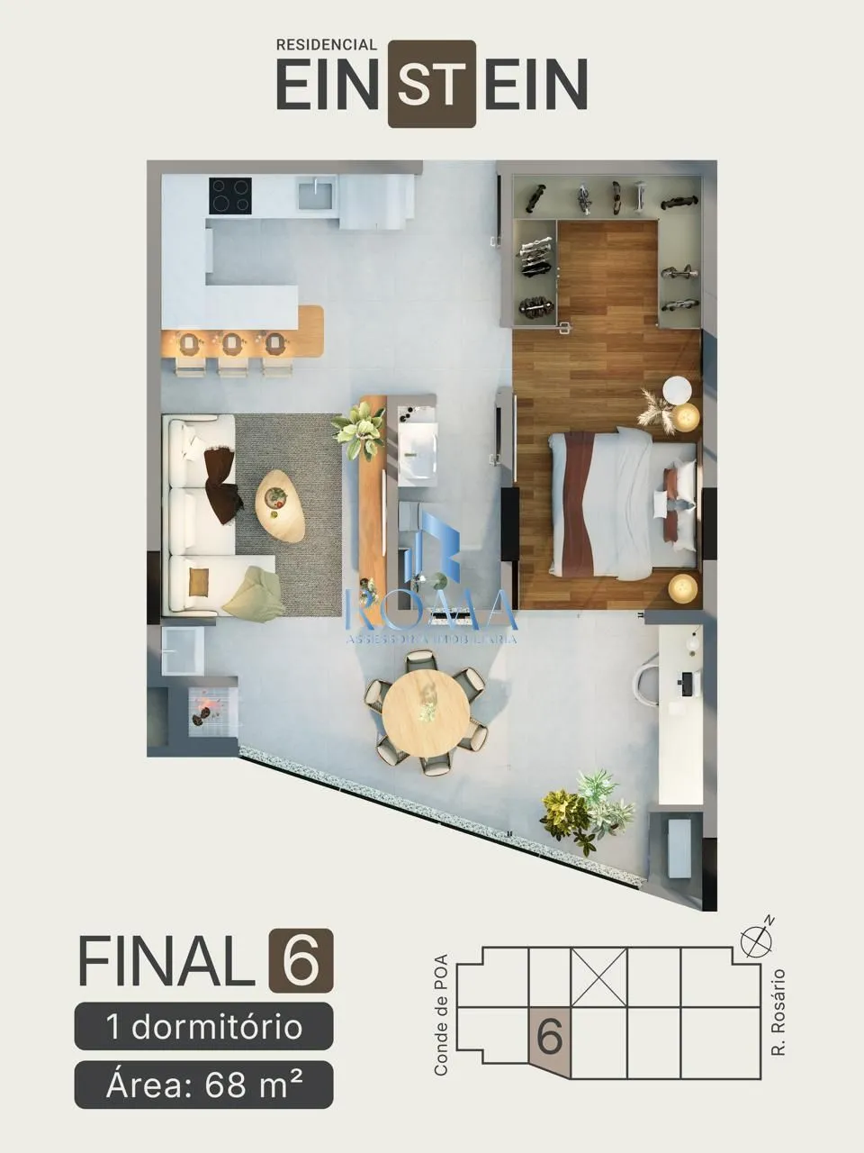 Imagem Apartamento 1 dormitórios à venda Nossa Senhora do Rosário Santa Maria/RS
