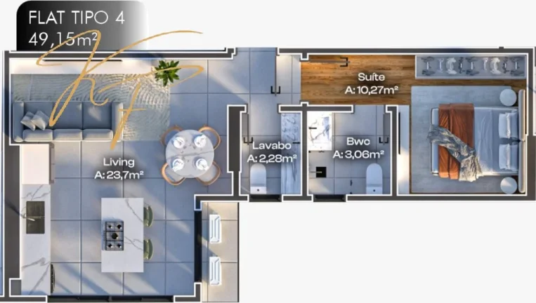 Imagem Apartamento à venda em Itapema-SC, Meia Praia: 1 quarto, 1 suíte, 1 vaga, 0,71m² área. Venha conferir!
