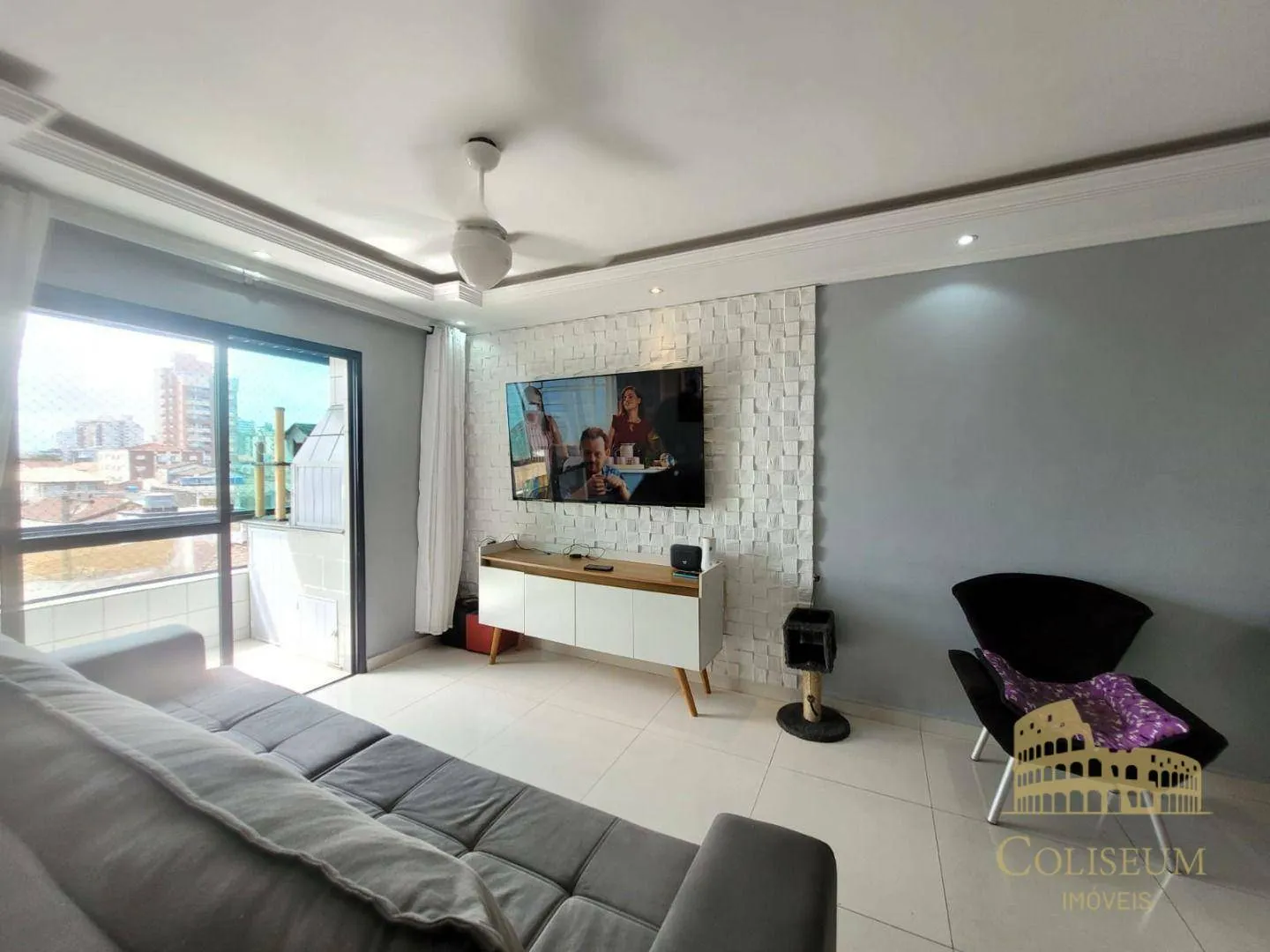 Imagem Apartamento com 2 dormitórios à venda, 86 m² por R$ 420.000,00 - Vila Assunção - Praia Grande/SP