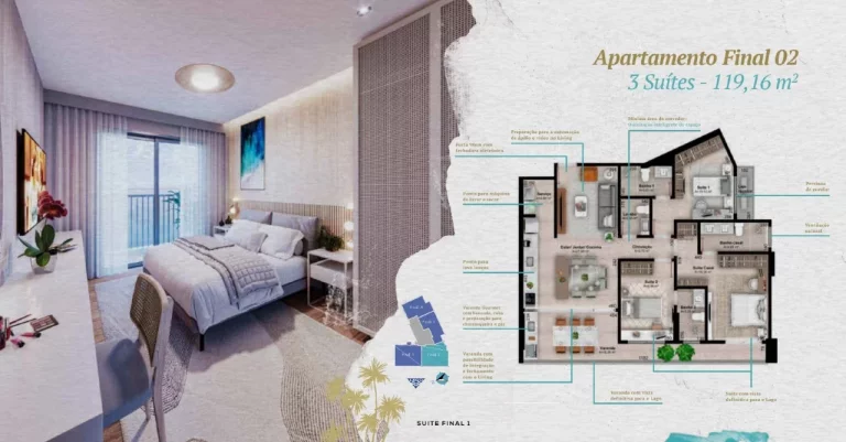 Imagem Apartamento 3 Quartos, 90 m² à venda na Graciosa - Acqua Design