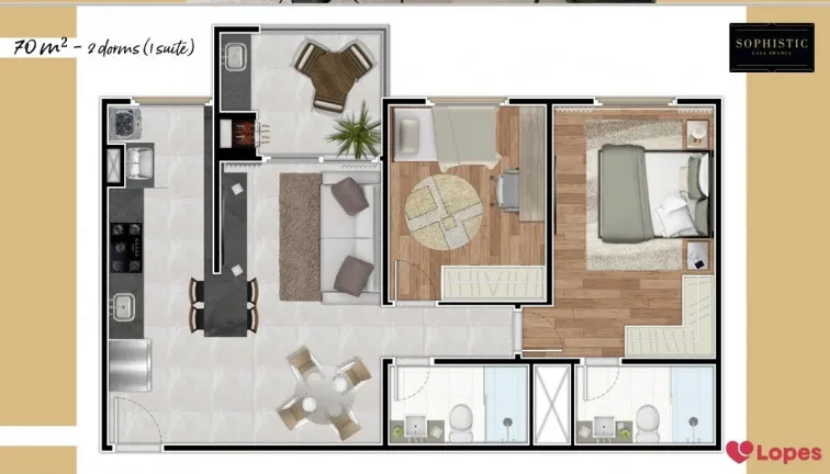 Imagem Apartamento com 3 Quartos à Venda, 83 m² em Casa Branca - Santo André