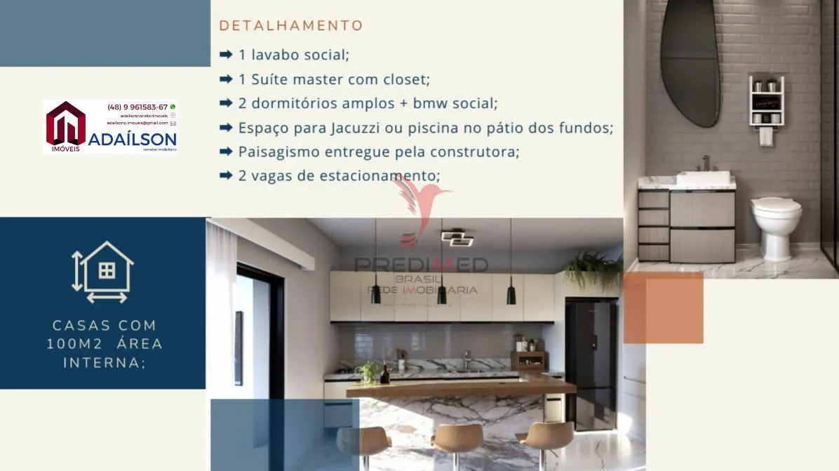 Imagem Projeto lindo em lançamento Alto padrão Sobrado Praia Cachoeira do Bom Jesus Florianópolis