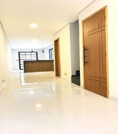 Imagem Sobrado Novo no Parque Continental II, Guarulhos-SP: 3 suítes, espaço gourmet, 3 vagas de garagem!