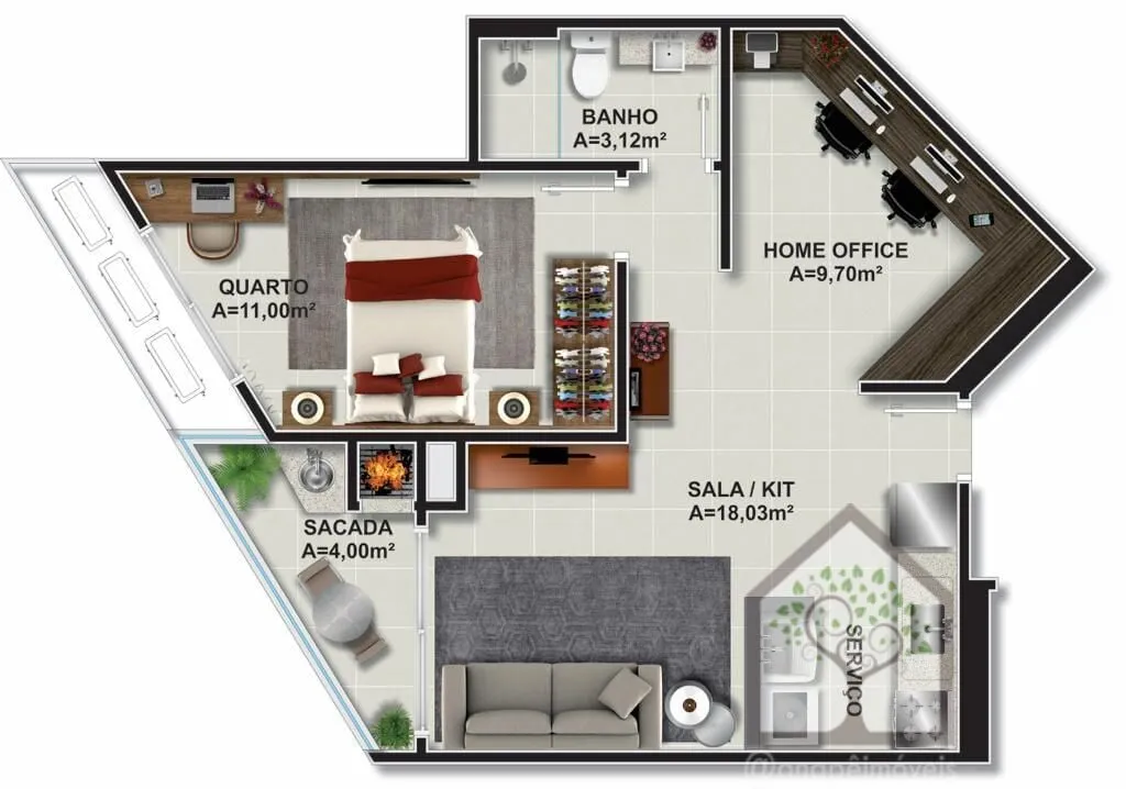 Imagem Apartamento em Construção no Itacorubi