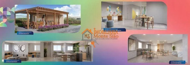 Imagem Apartamento com 2 dormitórios à venda, 43 m² por R$ 339.000,00 - Vila Augusta - Guarulhos/SP