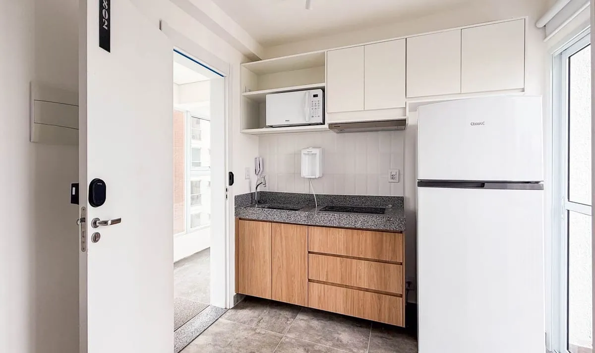 Imagem Apartamento com 1 Quarto para alugar, 17m² - Pinheiros