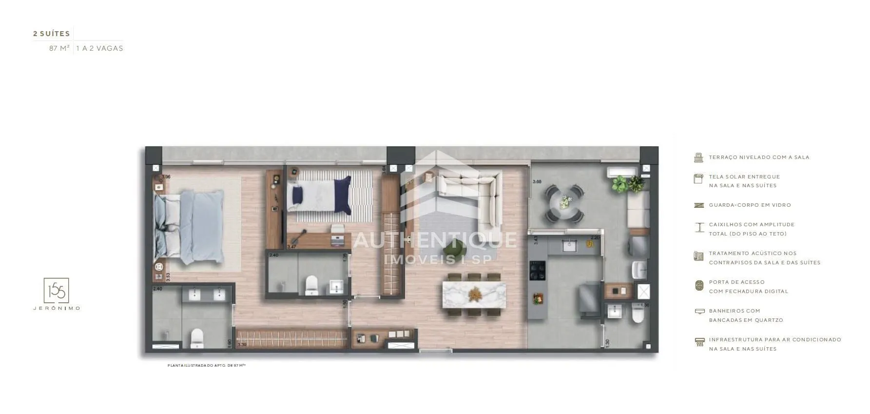 Imagem 155 JERONIMO ITAIM BIBI - Apartamento à venda no bairro Itaim Bibi - São Paulo/SP, Zona Sul