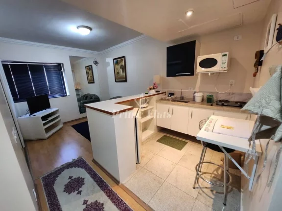 Imagem Flat disponível para locação no Le Premier, com 28m², 1 dormitório e 1 vaga