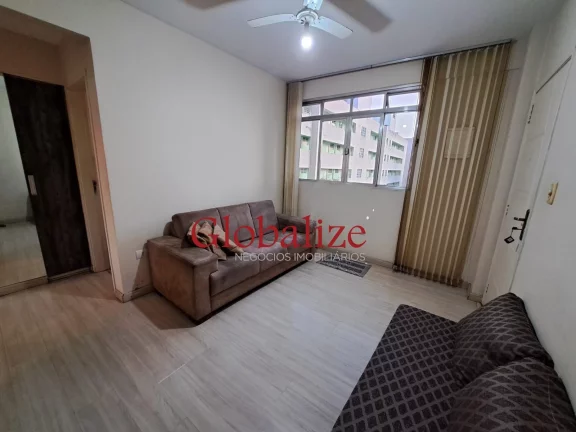 Imagem Apartamento com 60m², 1 quarto, 1 quadra da praia, elevador e portaria por R$420.000,00 na Ponta da Praia em Santos