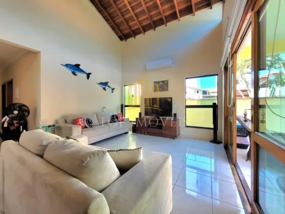 Imagem Maravilhosa casa tres dormitórios piscina espaço gourmet em condominio fechado