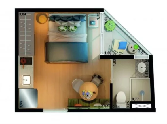 Imagem NURBAN SANTA CECÍLIA - VITA URBANA - Studio 24m² (R), em uma das regiões mais incríveis da capital!
