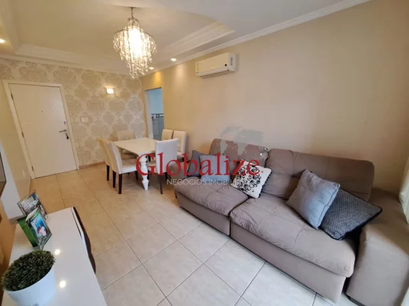 Foto do imóvel Apartamento à venda com 84m², 2 quartos, 2 banheiros, dependência, 1 vaga por R$536.000,00 n0 Campo Grande em Santos
