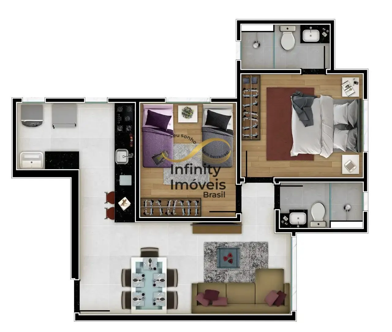Imagem PLACE CAIÇARA - Apartamento à venda no bairro Alto Caiçaras - Belo Horizonte/MG