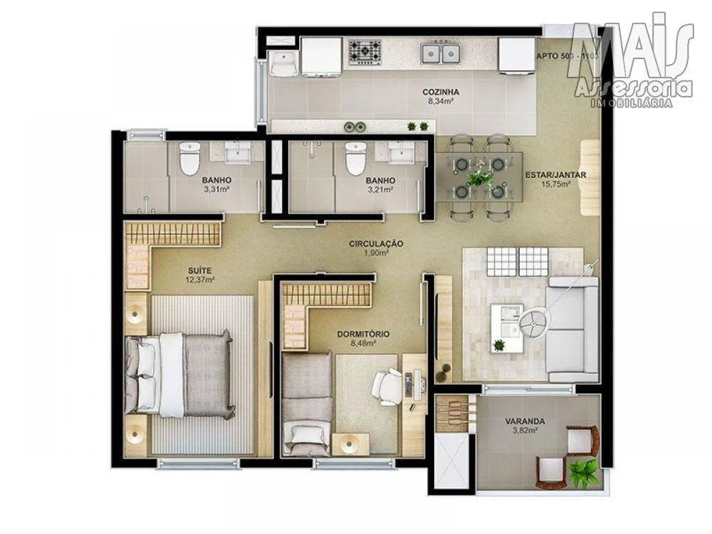 Imagem Apartamento para Venda em São Leopoldo / RS no bairro Centro