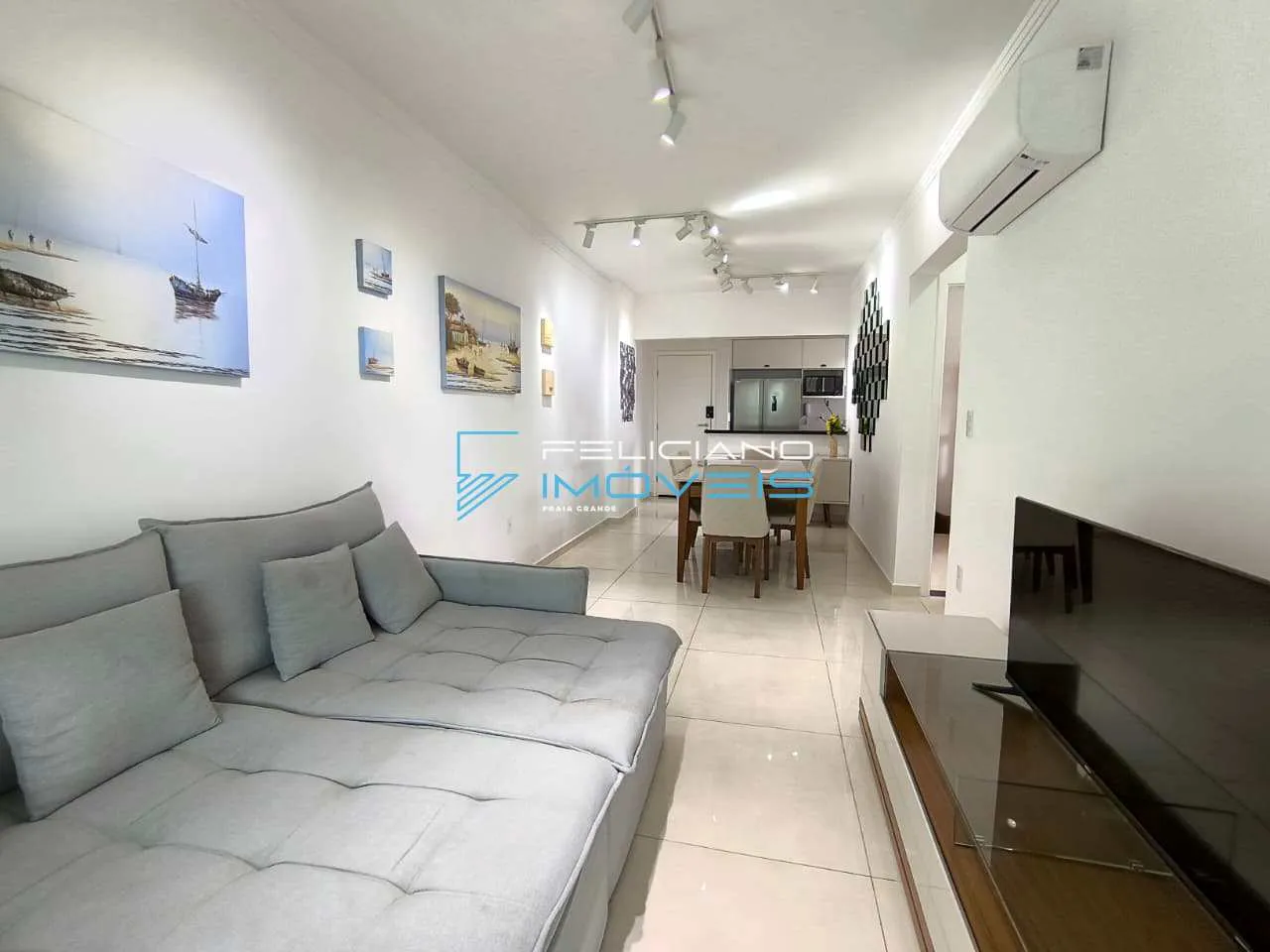 Imagem Apartamento com 2 quartos, Balneário Maracanã, Praia Grande - R$ 695 mil, Cod: 5907