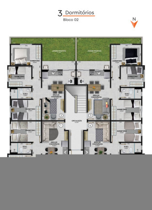 Imagem Apartamento com 2 Quartos à Venda, 42 m² em Cristo Rei - Içara